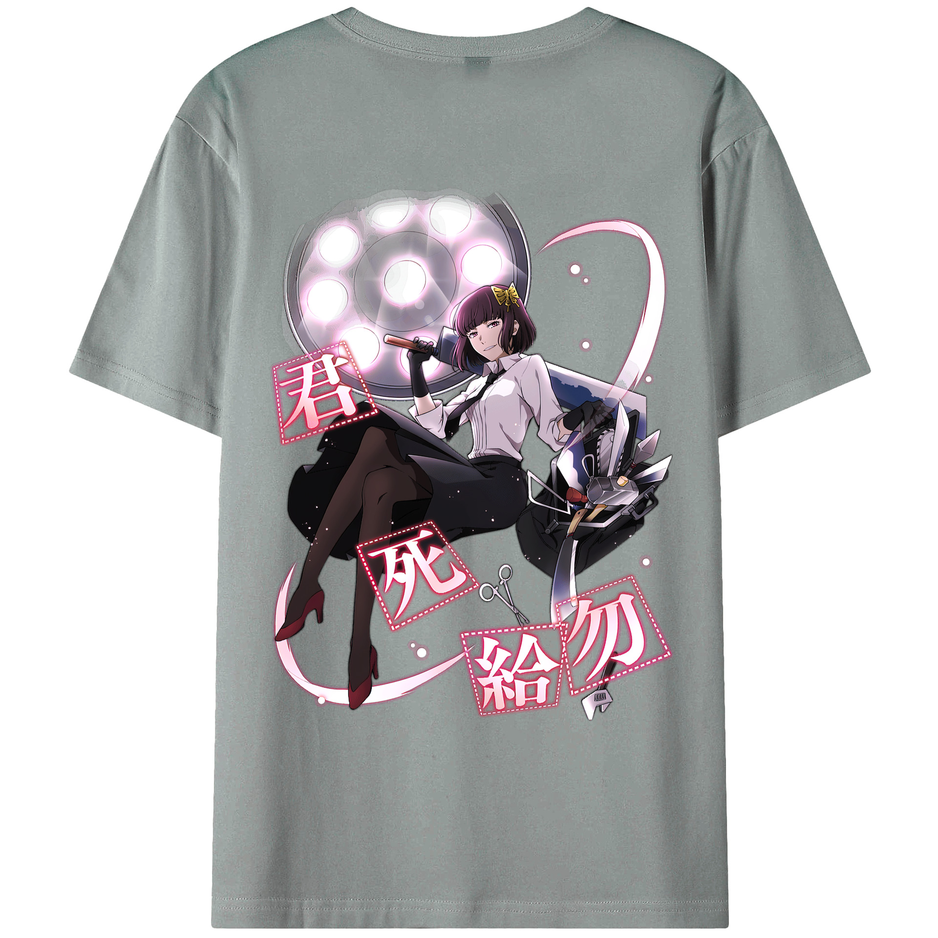 （画像用） 文豪ストレイドッグス Bungo Stray Dogs 綿100％ メンズ半袖Tシャツ（バックプリント） 通気性